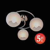 现代简约卧室灯创意餐厅灯饰儿童房LED护眼月亮吸顶灯玻璃吊灯具