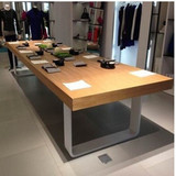 实木大板桌现代简约老板桌大班台2米原木铁艺loft板式办公桌
