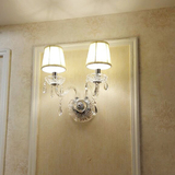 乾心欧式水晶壁灯卧室床头灯具 现代简约墙壁灯客厅走廊过道灯具
