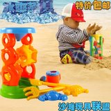儿童沙滩玩具车套装桶宝宝玩沙挖沙漏中号铲子戏水洗澡决明子工具