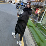 2015冬装新款韩版女装长款过膝加厚大码棉衣大毛领连帽棉服外套潮