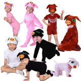 六一小猪成人动物表演服猪八戒幼儿舞台演出服装黑猪儿童舞蹈服