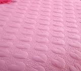 韩版蕾丝花边夹棉加厚床裙婚庆大红粉纯色床套床头罩结婚1.51.8米