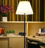 简约新中式灯木质落地灯客厅卧室书房立式台灯创意复古落地灯