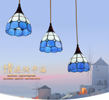餐厅灯三头吊灯蓝色地中海灯具北欧式田园卧室灯饭厅创意吧台灯饰