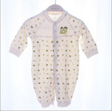 三木比迪专柜正品新款婴童双面布全开连身衣 哈衣 爬服 SM9407