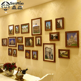 森淼 欧式照片墙大墙面相框墙 创意组合客厅照片墙美式复古相片墙