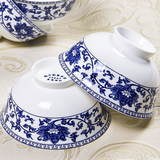 景德镇青花瓷餐具56头骨瓷餐具套装家用碗碟套装高档中式陶瓷碗盘
