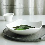 创意陶瓷餐具碗沙拉碗 纯白色日式大碗面碗汤碗拉面碗水果米饭碗