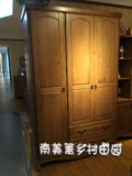 全实木衣柜英式法式美式衣柜2门3门衣柜儿童家具定制厂家直销