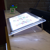 水晶灯箱50x30cm奶茶点餐牌 吧台菜单 LED发光展示牌 厂家批发