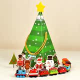 热卖圣诞节礼物儿童圣诞礼物托马斯合金磁铁小火车圣诞限量礼盒
