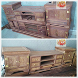 正宗越南红木工艺品缅甸花梨木电视柜原木电视桌组合三件套