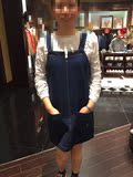Teenie Weenie专柜正品2016年春款背带裙TTOJ61101A-00 OJ61101A
