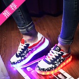 发光鞋夜光鞋USB充电LED七彩灯光鞋男女款板鞋运动休闲鞋闪光灯鞋