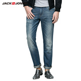 JackJones杰克琼斯夏季修身亚麻水洗男士薄款牛仔裤C|216232012