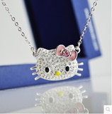 进口奥地利施华13新款Hello Kitty Cute 水晶项链坠5013201