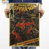 蜘蛛侠 美国漫威超级英雄 动漫画电影游戏超能力海报牛皮纸装饰画