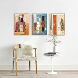一若新款抽象油画客厅沙发背景墙装饰画现代简约有框壁画餐厅挂画
