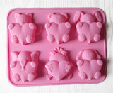DIY硅胶制作动物爱心模  巧克力 手工 肥皂  蛋糕 各种耐高温模具