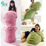 超大号河马双人情侣睡觉抱枕 动物枕头毛绒玩具玩偶鳄鱼公仔1.6米