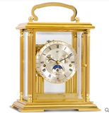 赫姆勒机械台钟欧式创意座摆钟客厅仿古壁炉钟霸王纯铜艺术座钟