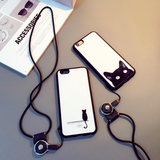 新款潮牌Iphone6s/6Plus手机壳5.5苹果6S挂绳硅胶情侣5S防摔软壳