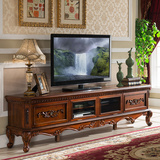 美式电视柜1.8米 实木电视柜酒柜组合 欧式电视机柜简约地柜客厅
