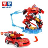 儿童玩具正版奥迪双钻武战道玩具升级版变形合体机器人火雷霆