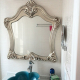 欧式复古风皇冠古典 防水浴室镜装饰镜欧式镜子卫生间镜厕所镜框