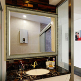 YISHARE 浴室镜卫浴镜欧式镜子 带框镜卫生间镜子壁挂装饰镜 5032