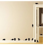 ZY双面图案玻璃墙贴纸门客厅贴小老鼠装饰贴画儿童房幼儿园楼梯