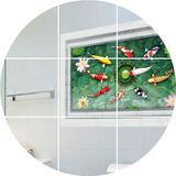 视觉3d立体墙贴纸贴画自粘客厅卫生间浴室防水透明玻璃房间装饰品