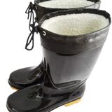 雨鞋 秋冬加绒 男中筒 保暖雨鞋加棉 可拆卸水鞋雨靴防滑胶鞋雪地