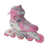 正品特酷闪光儿童轮滑鞋全套装 溜冰鞋男女 可调直排轮旱冰鞋送包