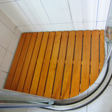 包邮淋浴地板浴室防腐木踏板浴室地垫防滑木垫防水木踏脚踏可定制