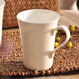 骨瓷水杯马克杯纯白色陶瓷杯子咖啡杯创意早餐情侣杯茶杯牛奶杯