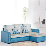 沙发床2米 小户型真皮可折叠客厅日式多功能储物双人布艺转角沙发