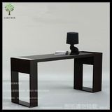 兰迪莎书桌简约现代工作办公桌写字台胡桃木色书桌简约北欧书桌