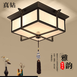 新中式吸顶灯现代简约卧室灯客厅仿古铁艺书房创意大气灯具中式灯