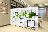格林 屏风隔断时尚客厅 中式折屏实木布艺办公室玄关欧式折叠移动