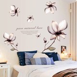 超大田园墙贴卧室植物花卉床头温馨墙上装饰品贴画客厅电视背景画