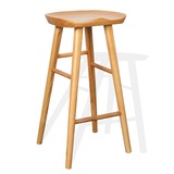 美式实木酒吧椅吧台凳复古纯实木吧台椅子餐椅实木餐桌椅高脚吧椅