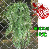 壁挂仿真植物藤条金忠柳装饰绿植吊篮叶子绿萝叶假花垂挂吊兰花