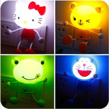 可爱卡通小夜灯创意儿童房节能光控智能LED感应灯床头灯壁灯