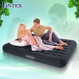 INTEX充气床垫 双人蜂窝立柱充气床垫 单人加厚植绒气垫床