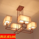 仿古铁艺中式灯具创意复古卧室餐厅灯饰现代简约新中式吊灯客厅灯