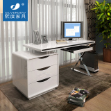 熙度家具现代简约烤漆书桌 台式家用办公桌写字台卧室电脑桌组合