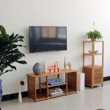 小电视柜楠竹简易电视柜简约客厅实木电视架电视桌创意家具多层