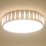雷士照明led卧室灯吸顶灯圆形 温馨 铝材餐厅房间三色调光灯饰